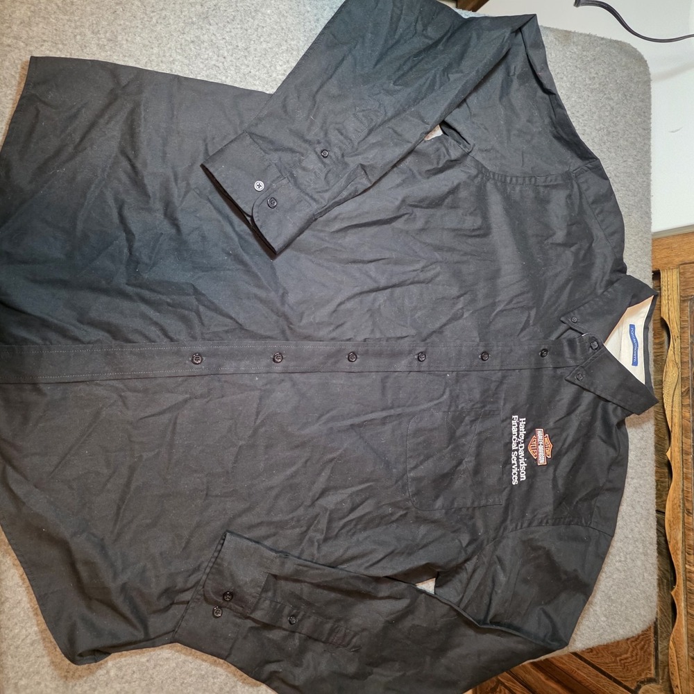 Harley-Davidson Financial Services button-up work shirt  Xl J2